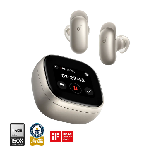 Liberty 5 Pro Max AI Recording Earbuds with Smart Case